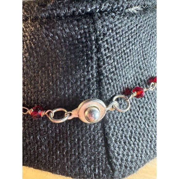 Garnet Necklace, NEW, Handmade, 18” - Picture 4 of 4